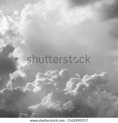 black and white cloudy sky