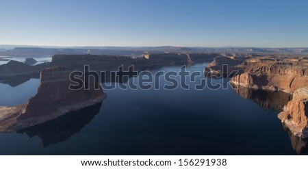 USA, Utah, Arizona, Lake Powell, Winter, year 2012.
