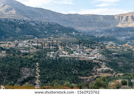 Lasa Village view and mountains Lebanon
