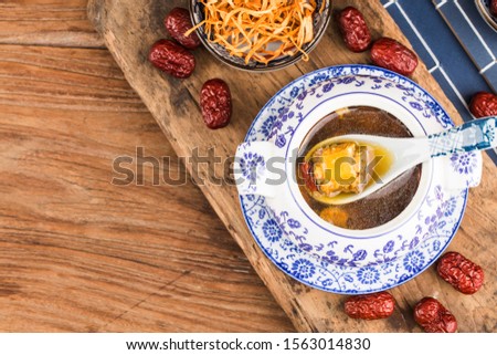 Cordyceps flower pork bone soup，Chinese Food