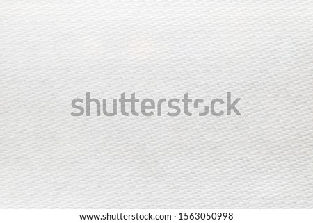 Close-up of white color tissue paper texture background abstract. Detail texture of pattern with free space copy for text.