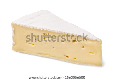 cheese brie isolated on a white background Royalty-Free Stock Photo #1563056500