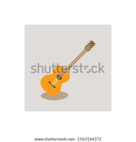 guitar vector icon or symbol music