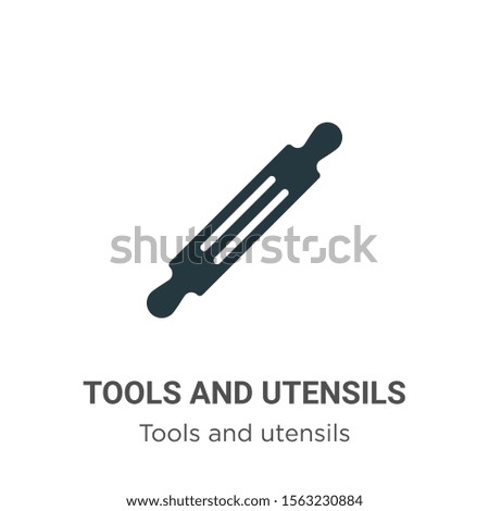 Tools and utensils vector icon on white background. Flat vector tools and utensils icon symbol sign from modern tools and utensils collection for mobile concept and web apps design.