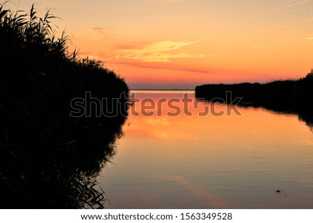 Sunset in Danube Delta - Romania 