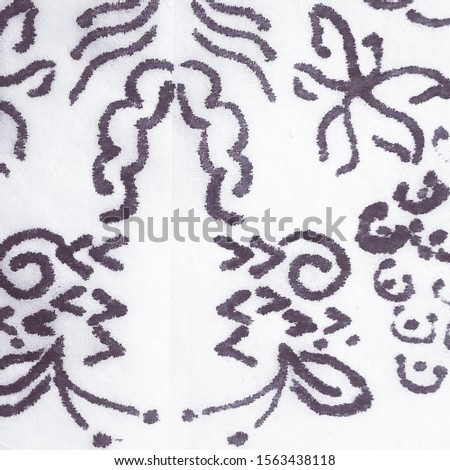 Ethnic Element. Ethnic Fashion Sketch. Dark Hand Made Texture.  Grey African Rug. Vintage Hand Made Texture. Indian Beautiful Ethnic Art. Modern
