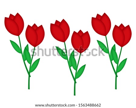 Red Flowers - red bell shaped flowers