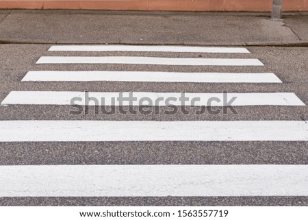Zebra crossing on a side street