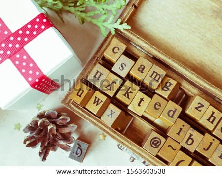 background layout Christmas in a rustic eco natural style