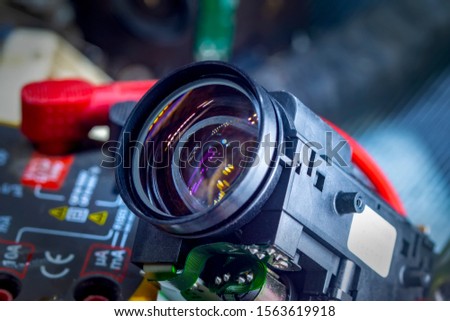 close up camera lens, camera lens background