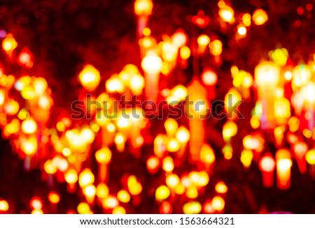Christmas holiday golden lights bokeh background. New Year blurry walpaper.