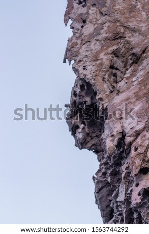 Crack in natural rock background texture 