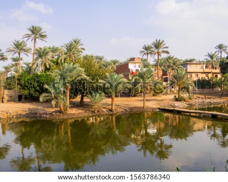 Tributary of the River Nile in Cairo, Egypt