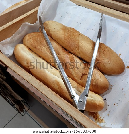 Macro photo food freshly baked bread. Stock photo Background texture bread. 
