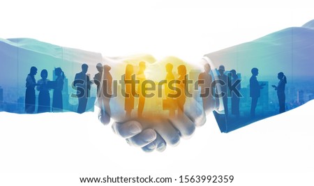 Group of people and communication network concept. Human resources. Teamwork of business. Partnership. Royalty-Free Stock Photo #1563992359