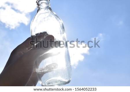 glass bottle , empty bottle