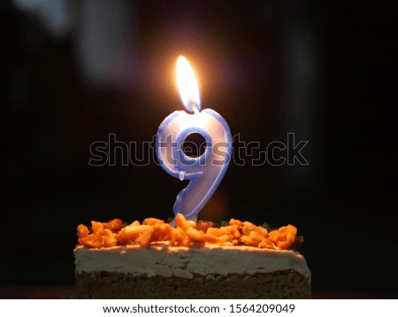Light a birthday candles for the 9th anniversary