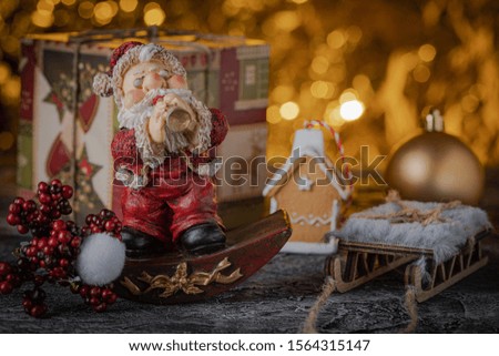 New Year, Christmas decoration and symbols