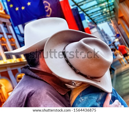 Two American tourists in Europe