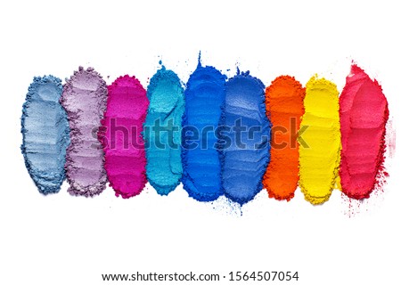 Mica powder pigment cosmoc colors  selection Royalty-Free Stock Photo #1564507054