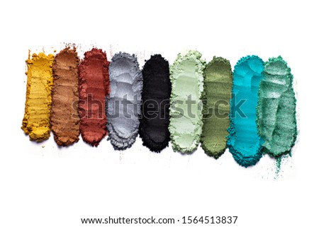Mica powder pigment cosmoc colors  selection Royalty-Free Stock Photo #1564513837