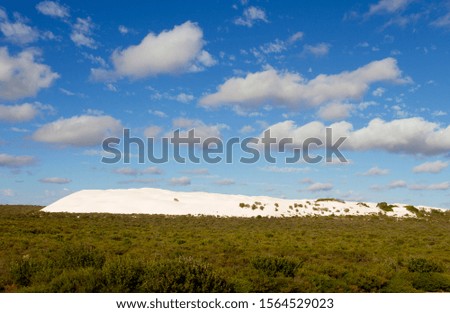 Beautiful white dune near to Nambung National Park, Western Australia, Australia.