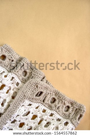 crochet Handmade and  Background texture