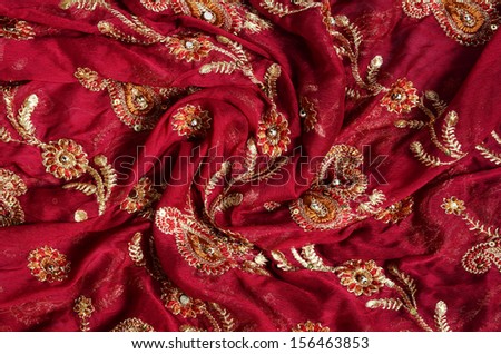 indian fabric Royalty-Free Stock Photo #156463853