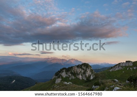 Mountain view in the Caucasus reserve