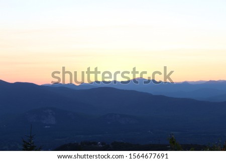 Mountain range at sunset in Autumn. some images shot in manual and others shot in landscape with altered settings.