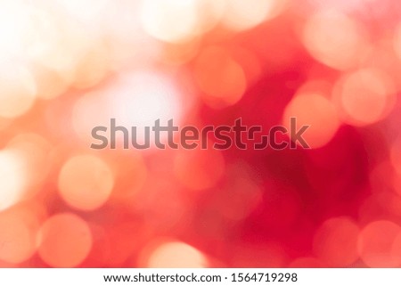 abstract blur red color gradient tone with circle bokeh light background for merry christmas and happy new year 2020 season concept
