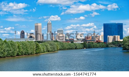 Urban skyline of Indianapolis, Indiana