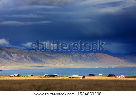 Typical icelandic landscape in Iceland, Europe