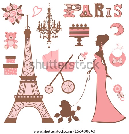 Baby shower Parisienne collection