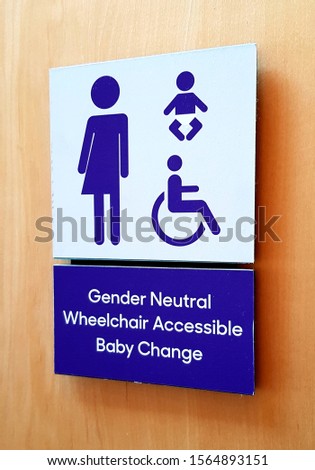 Gender Neutral bathroom in Canada