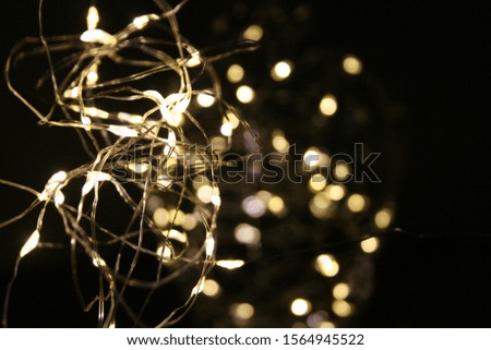 the yellow flames with bokeh on the background
