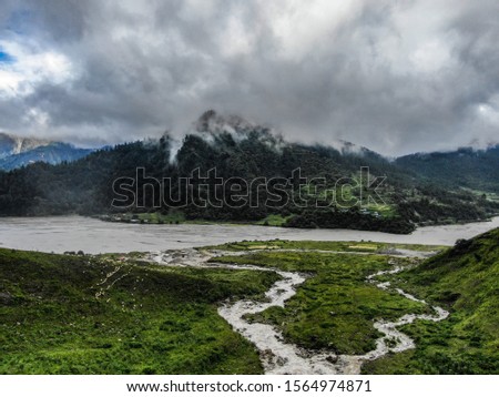 Landscape of Nepal, Collection  of landscape view . Nepal is beautiful Royalty-Free Stock Photo #1564974871