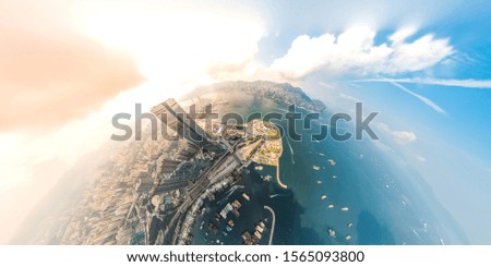 Hong Kong in Aerial view 