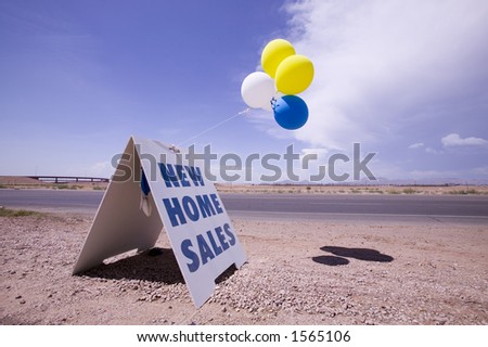 New home sales. Horizontal.