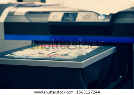  T-Shirt Printing Machine.Innovation shirt and textile printer machine.