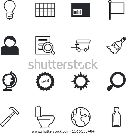 web vector icon set such as: parcel, human, drawing, order, alcohol, product, new, health, electric, flag, glowing, education, table, model, dairy, beverage, nature, barcode, user, beer, hot