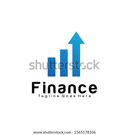Financial and investment vector logo design