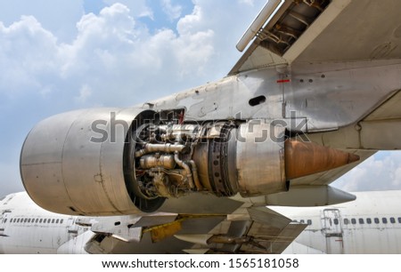 rust airplane at the airport Royalty-Free Stock Photo #1565181058