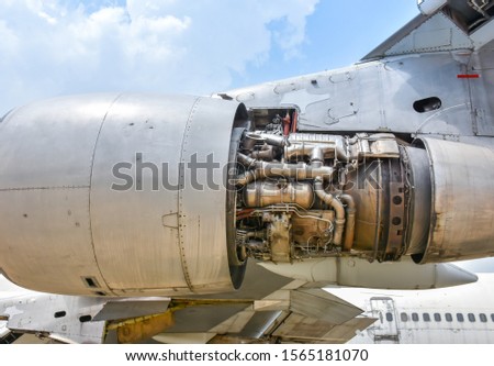 rust airplane at the airport Royalty-Free Stock Photo #1565181070