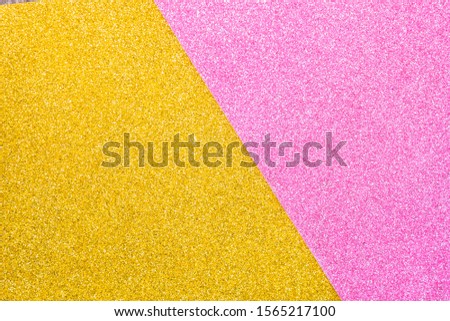 abstract geometric yellow pink glitter colorful for texture or background and backdrop blank material design