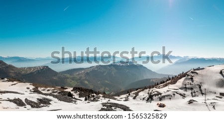 Panoramic Landscape View at the top of Monte Baldo