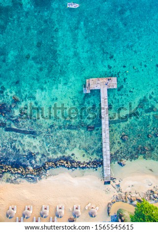 Beach of Mauritius - Aerial Shot Mauritius