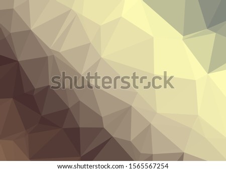Sand Color Abstract trianglify Generative Art background illustration