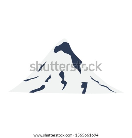 Isolated ruiz peak mountain from Colombia - Vector illustration