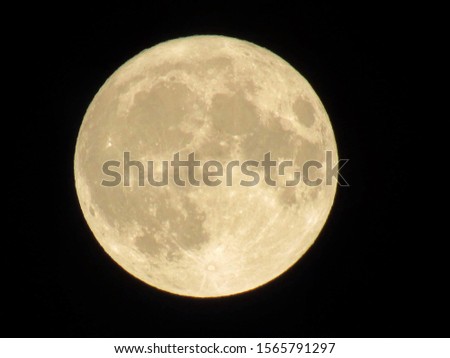View of a September Full moon
